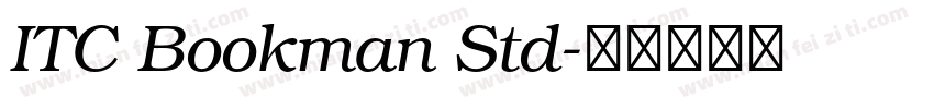 ITC Bookman Std字体转换